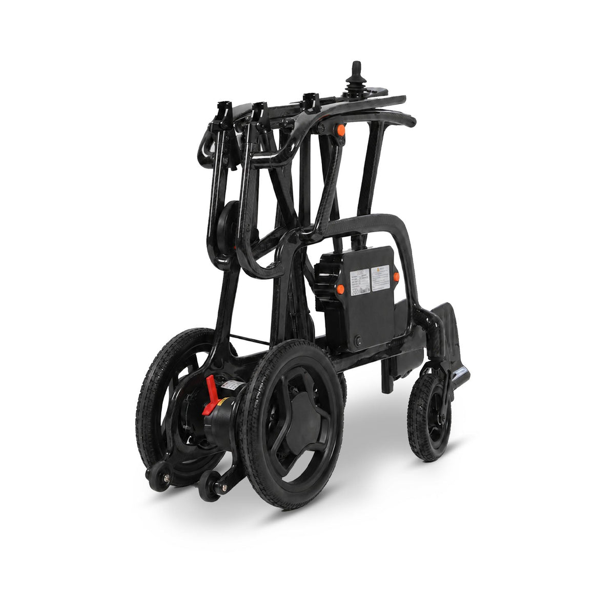 Ecomobi EW02 Carbon Fiber Electric Wheelchair for Seniors – Lightweight Foldable Power Wheelchair with 30-Mile Range, Airline Approved for Travel