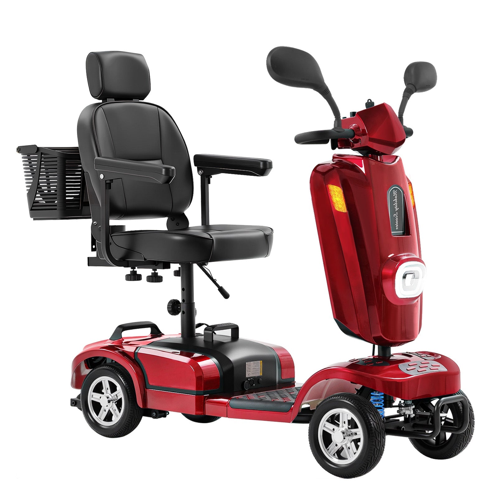 ECOMOBI MS02 Plus Heavy-Duty Mobility Scooter for Seniors – 20/30-Mile Range | 450 lbs Capacity