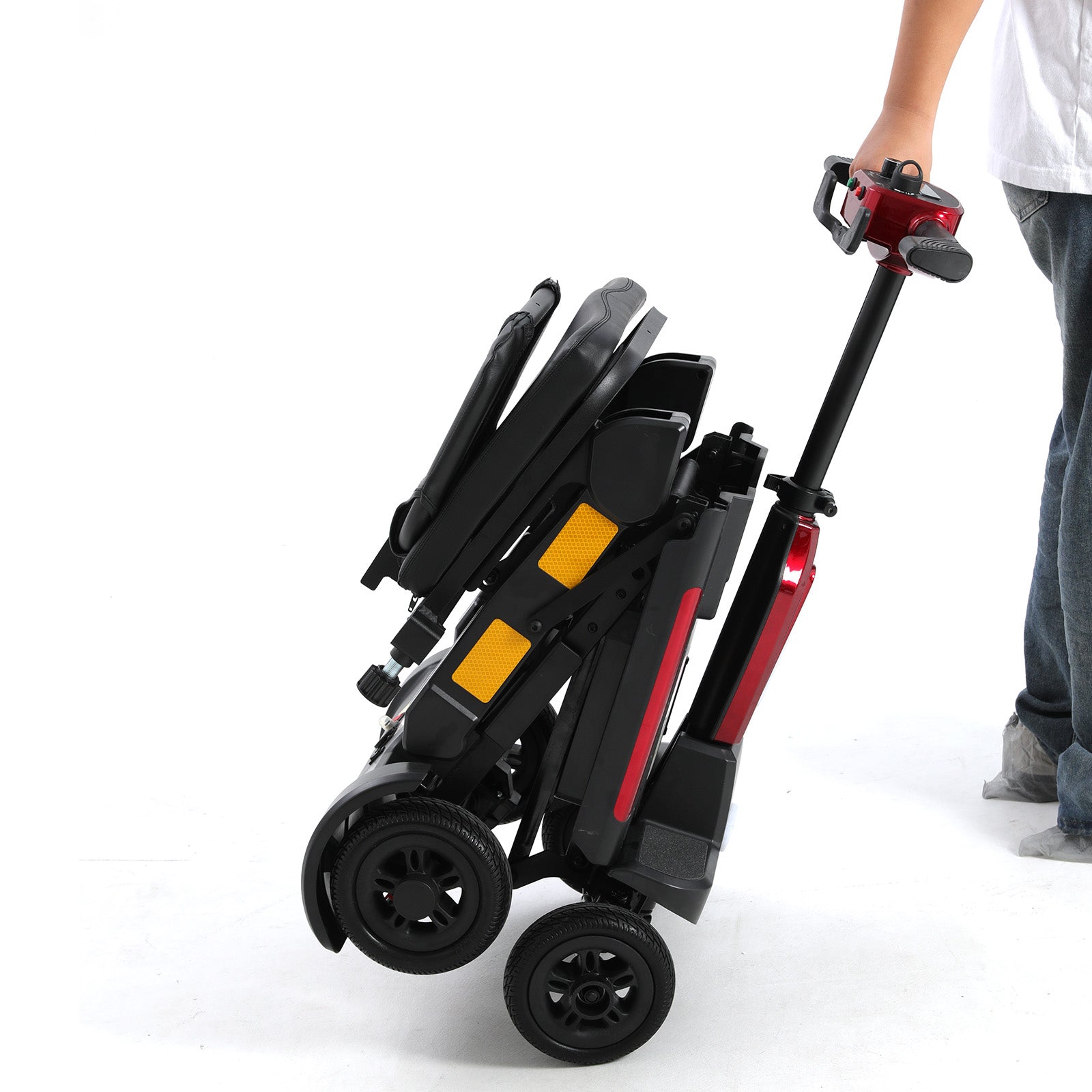 ECOMOBI MS02-F Foldable Mobility Scooter for Seniors – 15-Mile Range | 330 lbs Capacity | Airline Approved